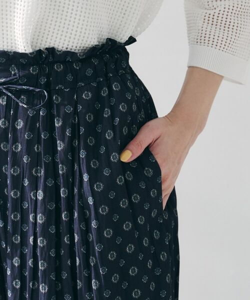 UNTITLED / アンタイトル ショート・ハーフ・半端丈パンツ | 【セットアップ可能/ウエストゴム】小紋柄パンツ | 詳細18