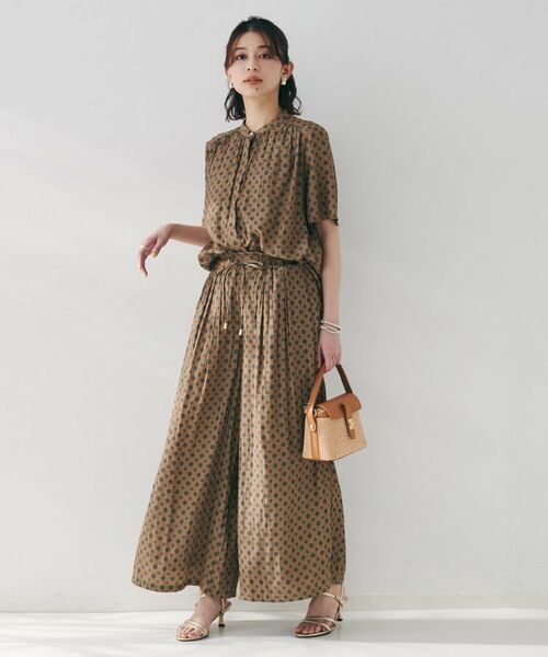 UNTITLED / アンタイトル ショート・ハーフ・半端丈パンツ | 【セットアップ可能/ウエストゴム】小紋柄パンツ | 詳細4