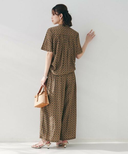 UNTITLED / アンタイトル ショート・ハーフ・半端丈パンツ | 【セットアップ可能/ウエストゴム】小紋柄パンツ | 詳細5