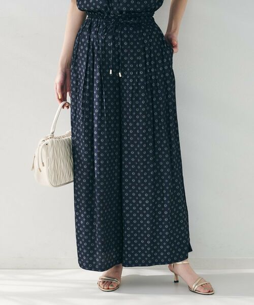 UNTITLED / アンタイトル ショート・ハーフ・半端丈パンツ | 【セットアップ可能/ウエストゴム】小紋柄パンツ | 詳細8