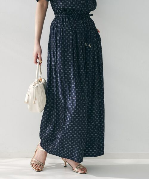 UNTITLED / アンタイトル ショート・ハーフ・半端丈パンツ | 【セットアップ可能/ウエストゴム】小紋柄パンツ | 詳細9