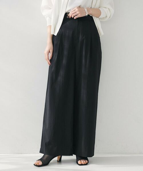 UNTITLED / アンタイトル パンツ | 【後ろウエストゴム/洗える】2タックワイドパンツ | 詳細2