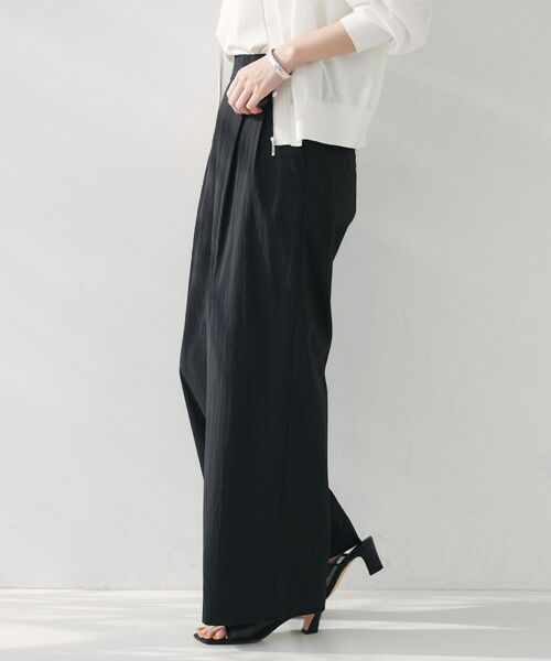 UNTITLED / アンタイトル パンツ | 【後ろウエストゴム/洗える】2タックワイドパンツ | 詳細3