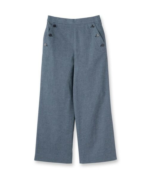 UNTITLED / アンタイトル パンツ | 【ワイド/後ろウエストゴム】ヘンプマリンパンツ | 詳細1