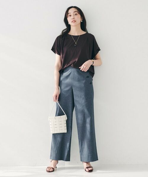 UNTITLED / アンタイトル パンツ | 【ワイド/後ろウエストゴム】ヘンプマリンパンツ | 詳細12