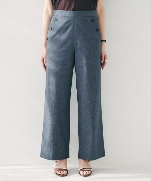 UNTITLED / アンタイトル パンツ | 【ワイド/後ろウエストゴム】ヘンプマリンパンツ | 詳細14