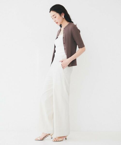 UNTITLED / アンタイトル パンツ | 【ワイド/後ろウエストゴム】ヘンプマリンパンツ | 詳細4