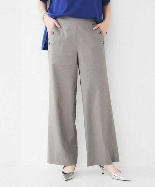 UNTITLED / アンタイトル パンツ | 【ワイド/後ろウエストゴム】ヘンプマリンパンツ | 詳細6