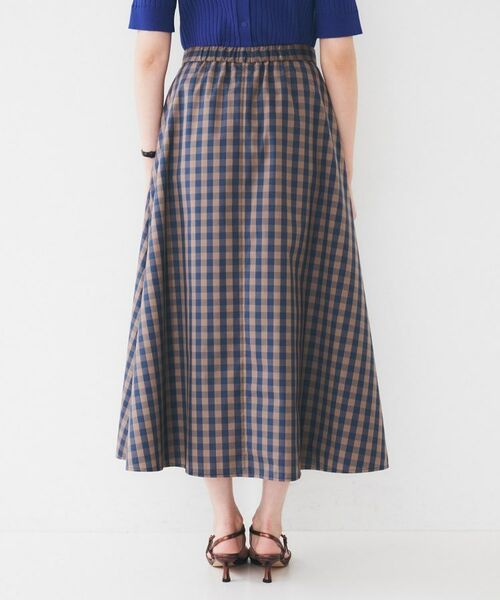UNTITLED / アンタイトル ロング・マキシ丈スカート | 【後ろウエストゴム/洗える】ギンガムチェックAラインスカート | 詳細11