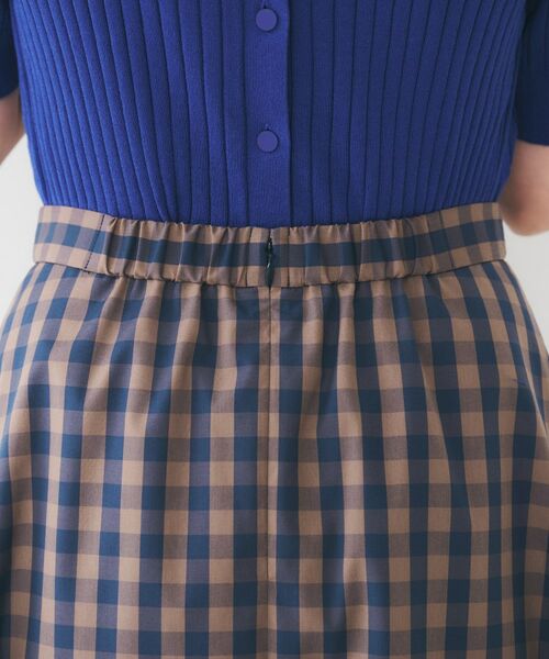 UNTITLED / アンタイトル ロング・マキシ丈スカート | 【後ろウエストゴム/洗える】ギンガムチェックAラインスカート | 詳細14