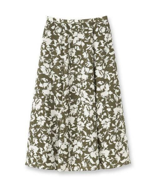 UNTITLED / アンタイトル ロング・マキシ丈スカート | 【セットアップ可/後ろウエストゴム】モザイクフラワー柄スカート | 詳細1