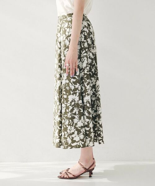 UNTITLED / アンタイトル ロング・マキシ丈スカート | 【セットアップ可/後ろウエストゴム】モザイクフラワー柄スカート | 詳細12