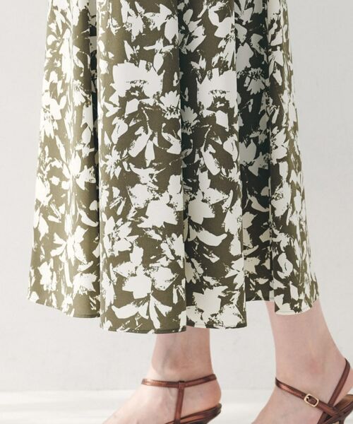 UNTITLED / アンタイトル ロング・マキシ丈スカート | 【セットアップ可/後ろウエストゴム】モザイクフラワー柄スカート | 詳細17