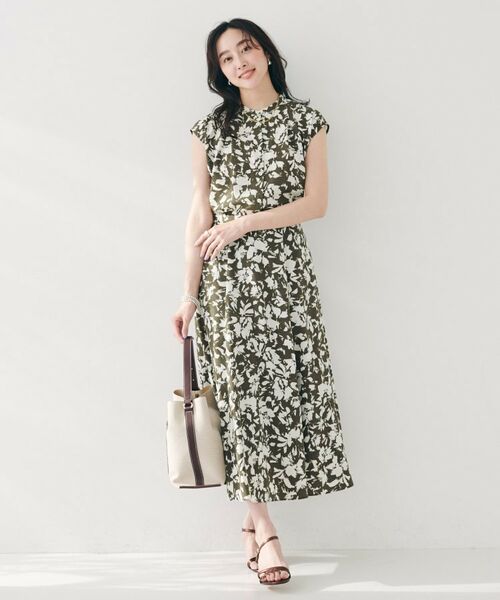 UNTITLED / アンタイトル ロング・マキシ丈スカート | 【セットアップ可/後ろウエストゴム】モザイクフラワー柄スカート | 詳細9