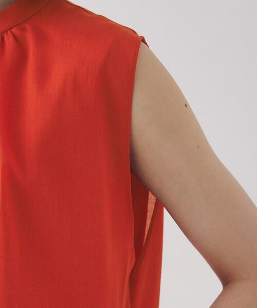 UNTITLED / アンタイトル シャツ・ブラウス | 【シアー/バンドカラー】バルーンヘムノースリーブブラウス | 詳細18