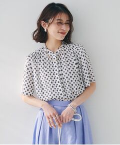 UNTITLED / アンタイトル シャツ・ブラウス | 【セットアップ可能/オンオフ】小紋柄ブラウス