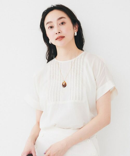 UNTITLED / アンタイトル シャツ・ブラウス | 【洗える】コットンピンタックブラウス | 詳細12