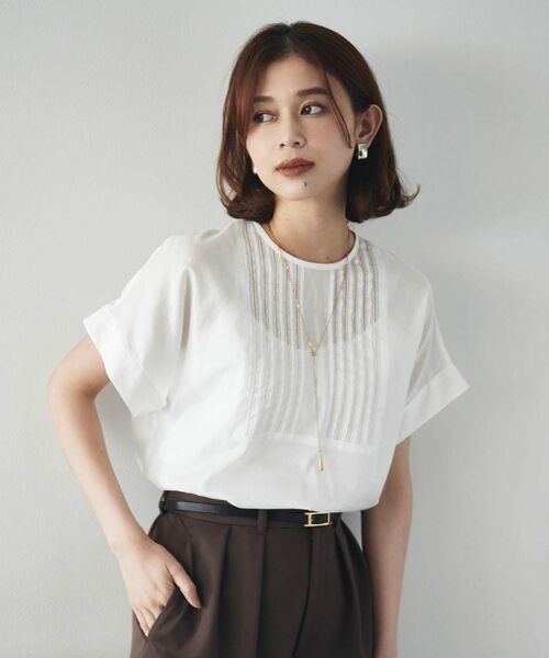 UNTITLED / アンタイトル シャツ・ブラウス | 【洗える】コットンピンタックブラウス | 詳細2