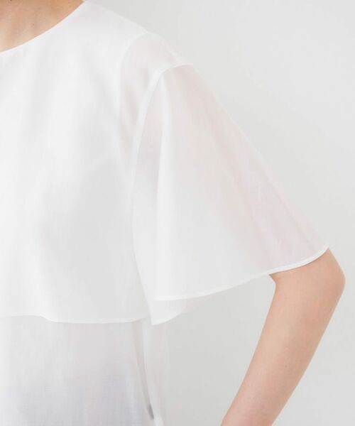 UNTITLED / アンタイトル シャツ・ブラウス | 【オンオフ/二の腕カバー】オーガンジーラッフルブラウス | 詳細19