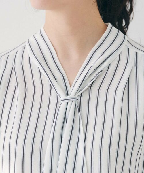 UNTITLED / アンタイトル シャツ・ブラウス | 【通勤/オフィス/二の腕カバー】ボウタイブラウス | 詳細21