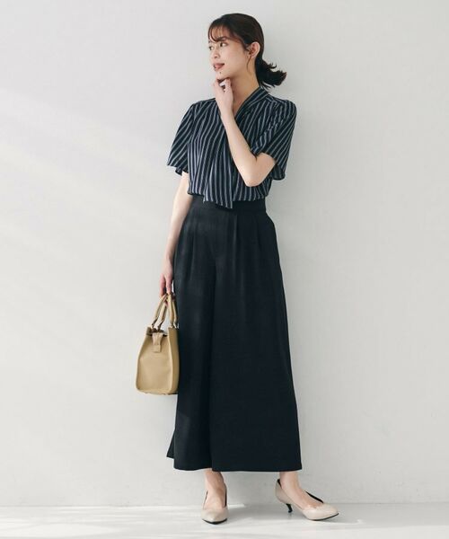 UNTITLED / アンタイトル シャツ・ブラウス | 【通勤/オフィス/二の腕カバー】ボウタイブラウス | 詳細8