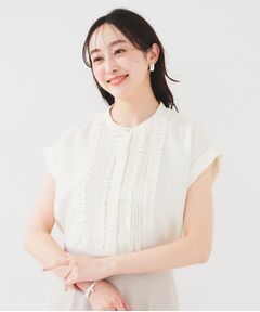 UNTITLED / アンタイトル シャツ・ブラウス | 【吸水速乾/UVケア】フィブリルフリルブラウス