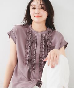 UNTITLED / アンタイトル シャツ・ブラウス | 【吸水速乾/UVケア】フィブリルフリルブラウス