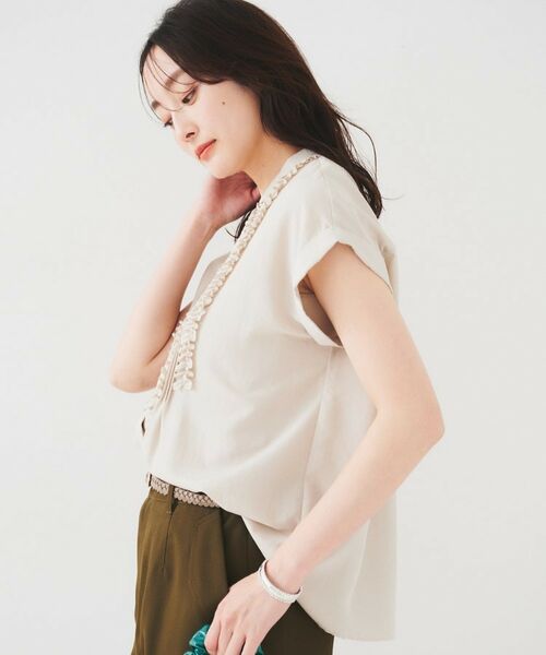 UNTITLED / アンタイトル シャツ・ブラウス | 【吸水速乾/UVケア】フィブリルフリルブラウス | 詳細19