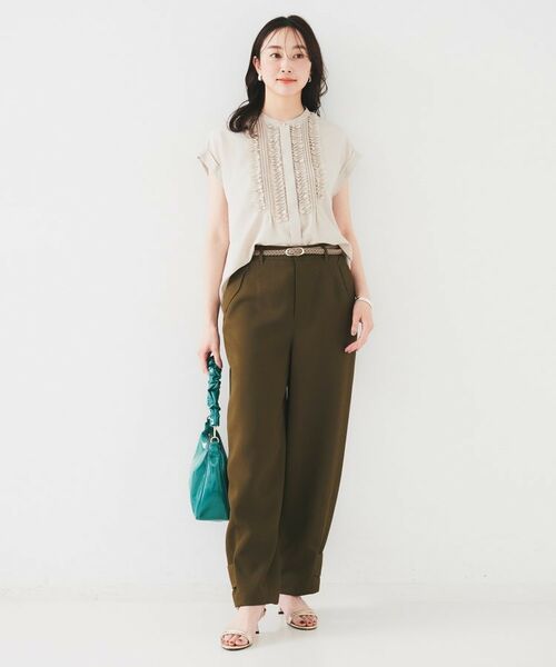 UNTITLED / アンタイトル シャツ・ブラウス | 【吸水速乾/UVケア】フィブリルフリルブラウス | 詳細20