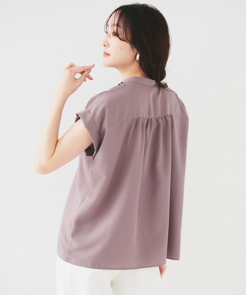 UNTITLED / アンタイトル シャツ・ブラウス | 【吸水速乾/UVケア】フィブリルフリルブラウス | 詳細23