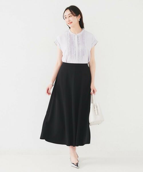 UNTITLED / アンタイトル シャツ・ブラウス | 【吸水速乾/UVケア】フィブリルフリルブラウス | 詳細8