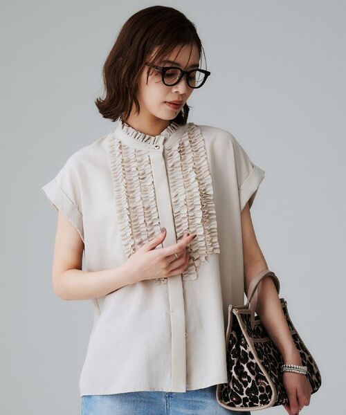 UNTITLED / アンタイトル シャツ・ブラウス | スタンドネックフリルブラウス【吸水速乾/UVケア】 | 詳細22