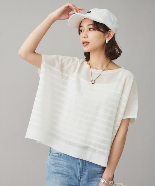 UNTITLED / アンタイトル カットソー | 【TRADITIONAL WEATHERWEAR】LYNE KNIT SHEERプルオーバー | 詳細2