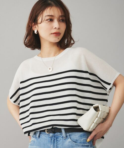UNTITLED/アンタイトル 【TRADITIONAL WEATHERWEAR】LYNE KNIT SHEERプルオーバー ブラック(519) 02 UNTITLED/アンタイトル 【TRADITIONAL WEATHERWEAR】LYNE KNIT SHEERプルオーバー ブラック(519) 02
