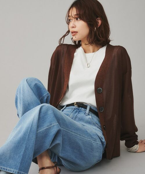 UNTITLED / アンタイトル カーディガン・ボレロ | 【TORRAZZO DONNA】シースルーラメカーディガン | 詳細10