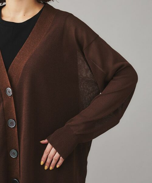 UNTITLED / アンタイトル カーディガン・ボレロ | 【TORRAZZO DONNA】シースルーラメカーディガン | 詳細18