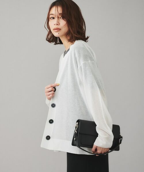 UNTITLED / アンタイトル カーディガン・ボレロ | 【TORRAZZO DONNA】シースルーラメカーディガン | 詳細3