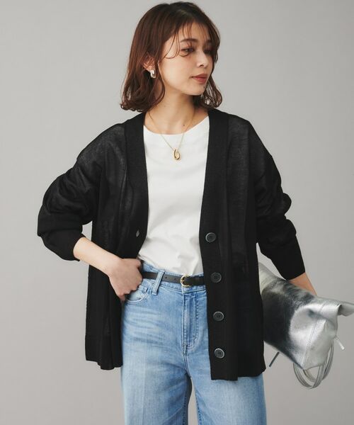 UNTITLED / アンタイトル カーディガン・ボレロ | 【TORRAZZO DONNA】シースルーラメカーディガン | 詳細6