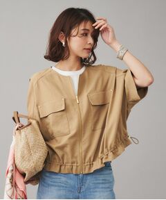 UNTITLED / アンタイトル レザーブルゾン・ジャケット | 【SEADRAKE】ノーカラー半袖ブルゾン