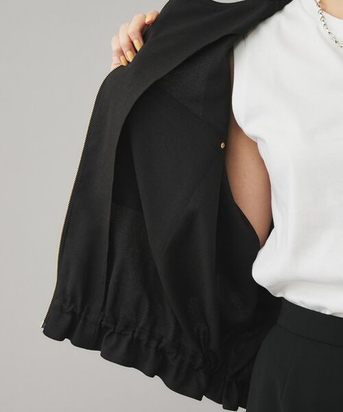 UNTITLED / アンタイトル レザーブルゾン・ジャケット | 【SEADRAKE】ノーカラー半袖ブルゾン | 詳細11