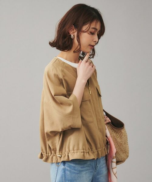 UNTITLED / アンタイトル レザーブルゾン・ジャケット | 【SEADRAKE】ノーカラー半袖ブルゾン | 詳細12