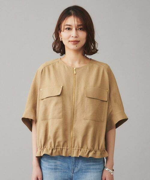 UNTITLED / アンタイトル レザーブルゾン・ジャケット | 【SEADRAKE】ノーカラー半袖ブルゾン | 詳細17