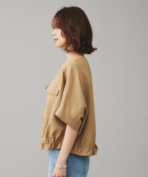 UNTITLED / アンタイトル レザーブルゾン・ジャケット | 【SEADRAKE】ノーカラー半袖ブルゾン | 詳細18