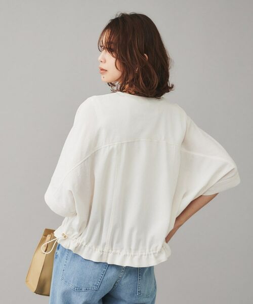 UNTITLED / アンタイトル レザーブルゾン・ジャケット | 【SEADRAKE】ノーカラー半袖ブルゾン | 詳細3