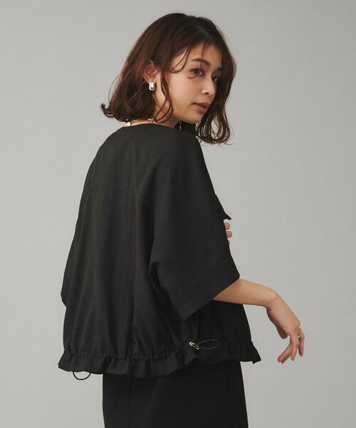 UNTITLED / アンタイトル レザーブルゾン・ジャケット | 【SEADRAKE】ノーカラー半袖ブルゾン | 詳細8