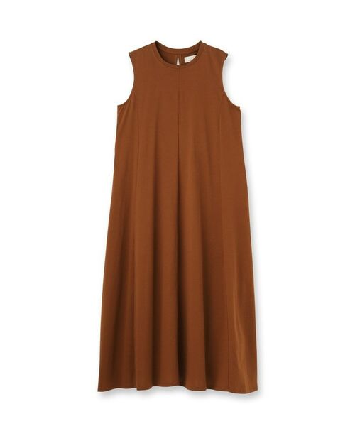 UNTITLED / アンタイトル ロング・マキシ丈ワンピース | 【Audrey and John Wad】クルーネックノースリーブフレアワンピース | 詳細1