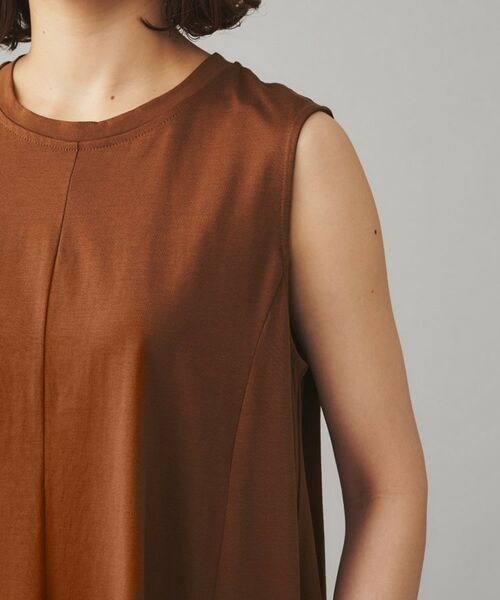 UNTITLED / アンタイトル ロング・マキシ丈ワンピース | 【Audrey and John Wad】クルーネックノースリーブフレアワンピース | 詳細15