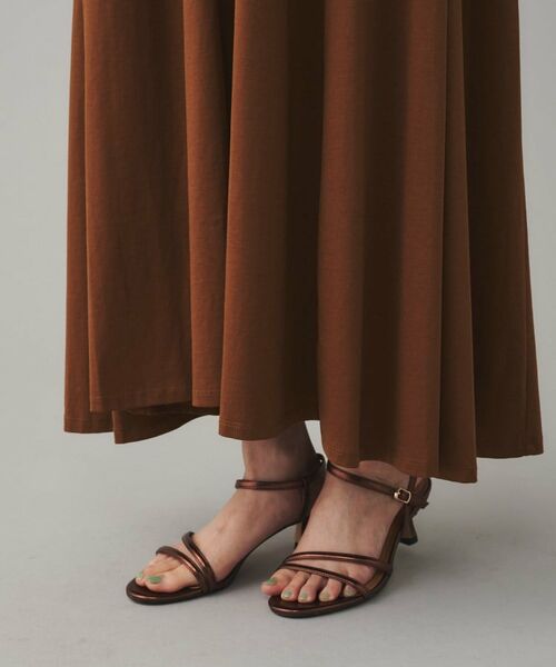 UNTITLED / アンタイトル ロング・マキシ丈ワンピース | 【Audrey and John Wad】クルーネックノースリーブフレアワンピース | 詳細17