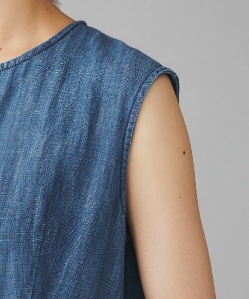 UNTITLED / アンタイトル ロング・マキシ丈ワンピース | 【Healthy DENIM】Breezy Blueberryノースリーブ ティアード ワンピース | 詳細10