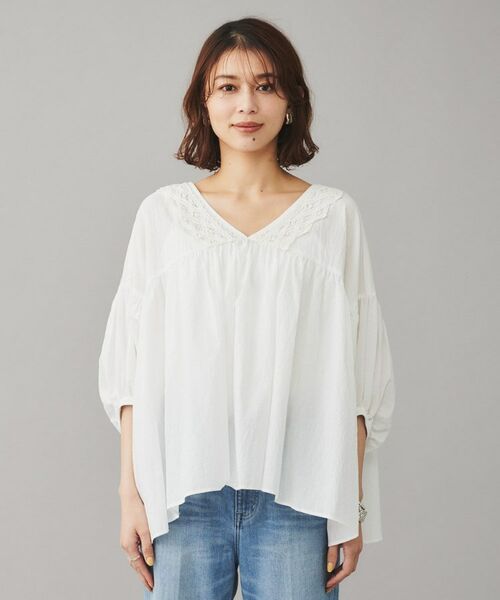 UNTITLED / アンタイトル シャツ・ブラウス | 【Liyoca】コットンロール バテレンレースブラウス | 詳細14